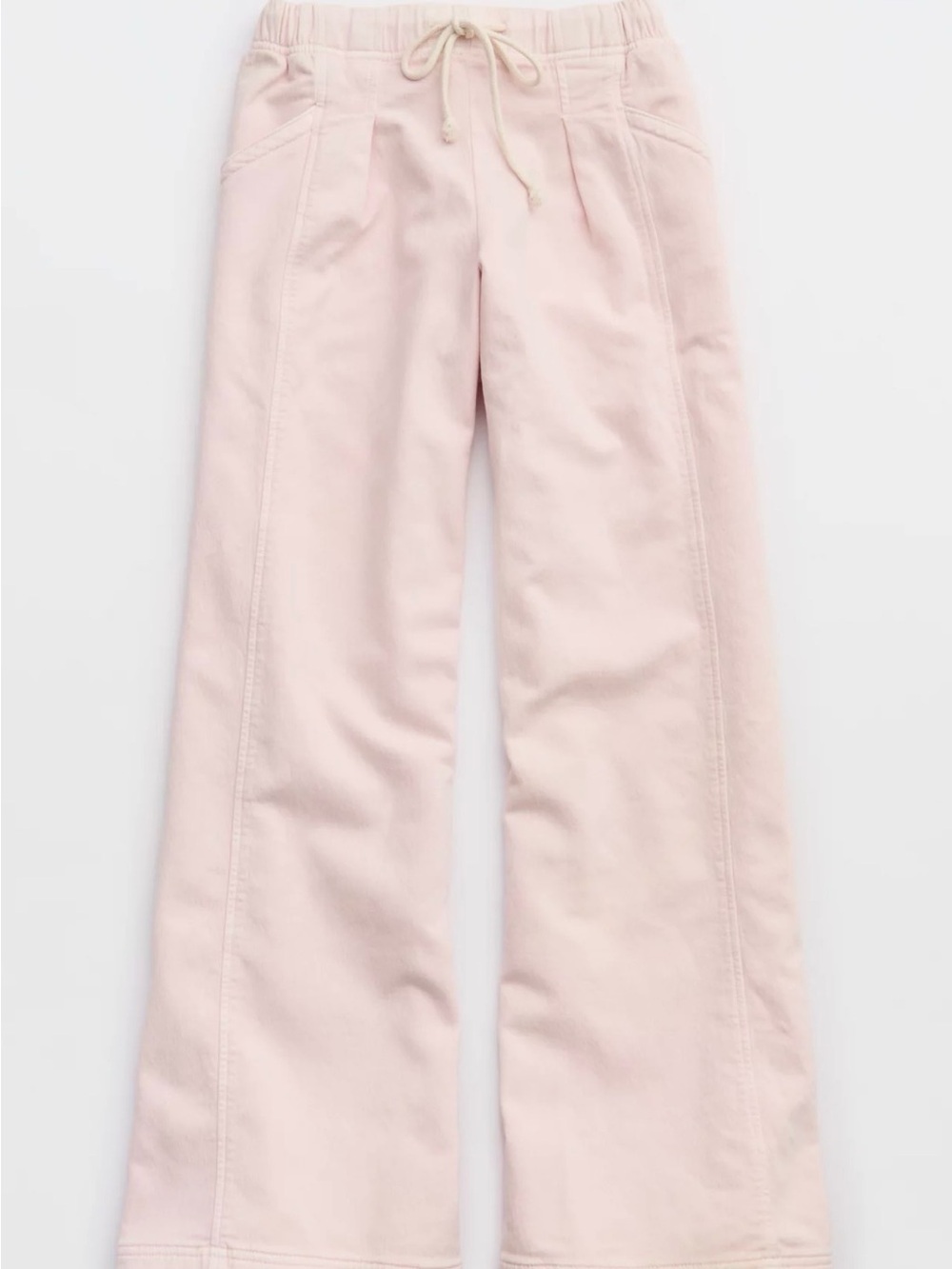 Aerie Daydream Denim Stretch Trouser Small Short onPink Petal - Picture 8 of 13